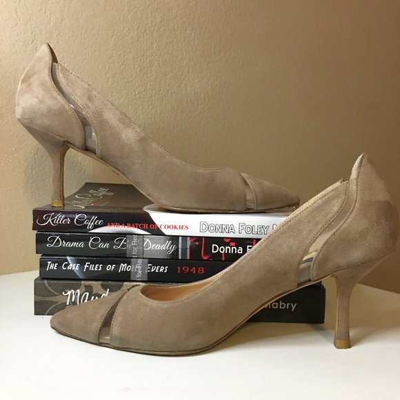 STUART WEITZMAN Suede with transparent detail pumps - Picture 3 of 14